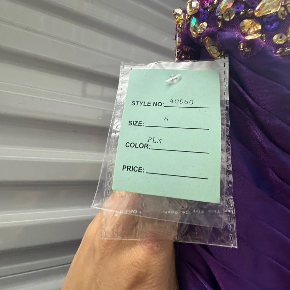 Princess by Mary’s Purple & Gold Ball Gown – Size 6 – New With Tags - Picture 9 of 11